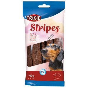 Деликатесни ленти от чисто говеждо месо 10 бр./100 гр. - Trixie Stripes 